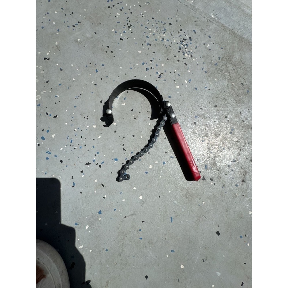 Generic Coilover Adjustment C-Spanner Wrench Red Heavy Duty Chain Tool